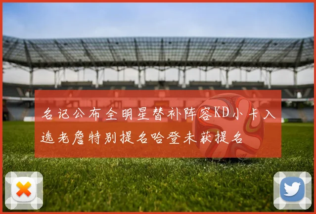 名记公布全明星替补阵容KD小卡入选老詹特别提名哈登未获提名